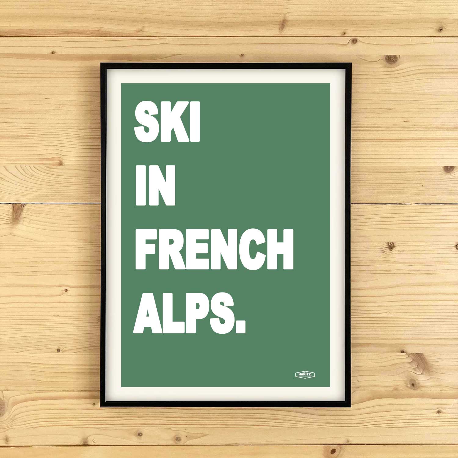 Affiche SKI IN FRENCH ALPS