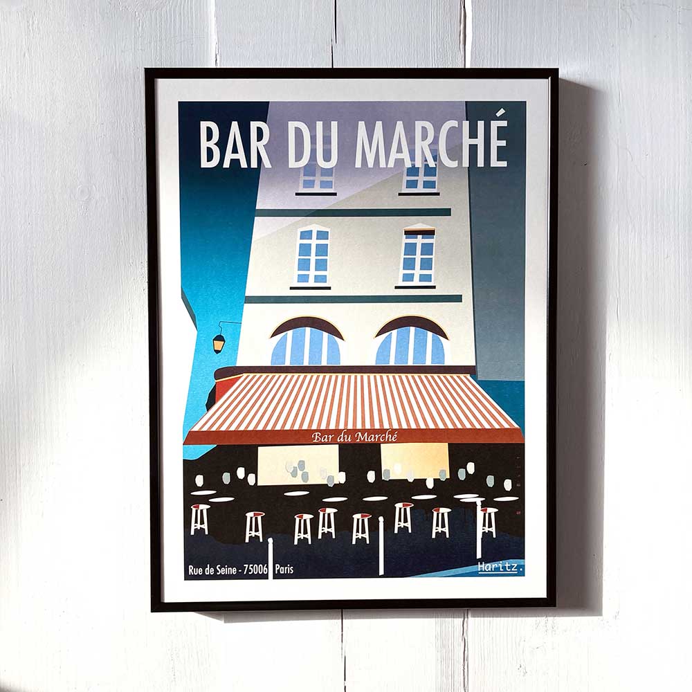 Affiche BAR DU MARCHÉ Paris