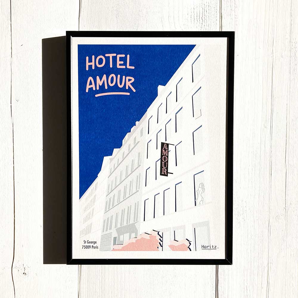 Affiche HOTEL AMOUR Paris
