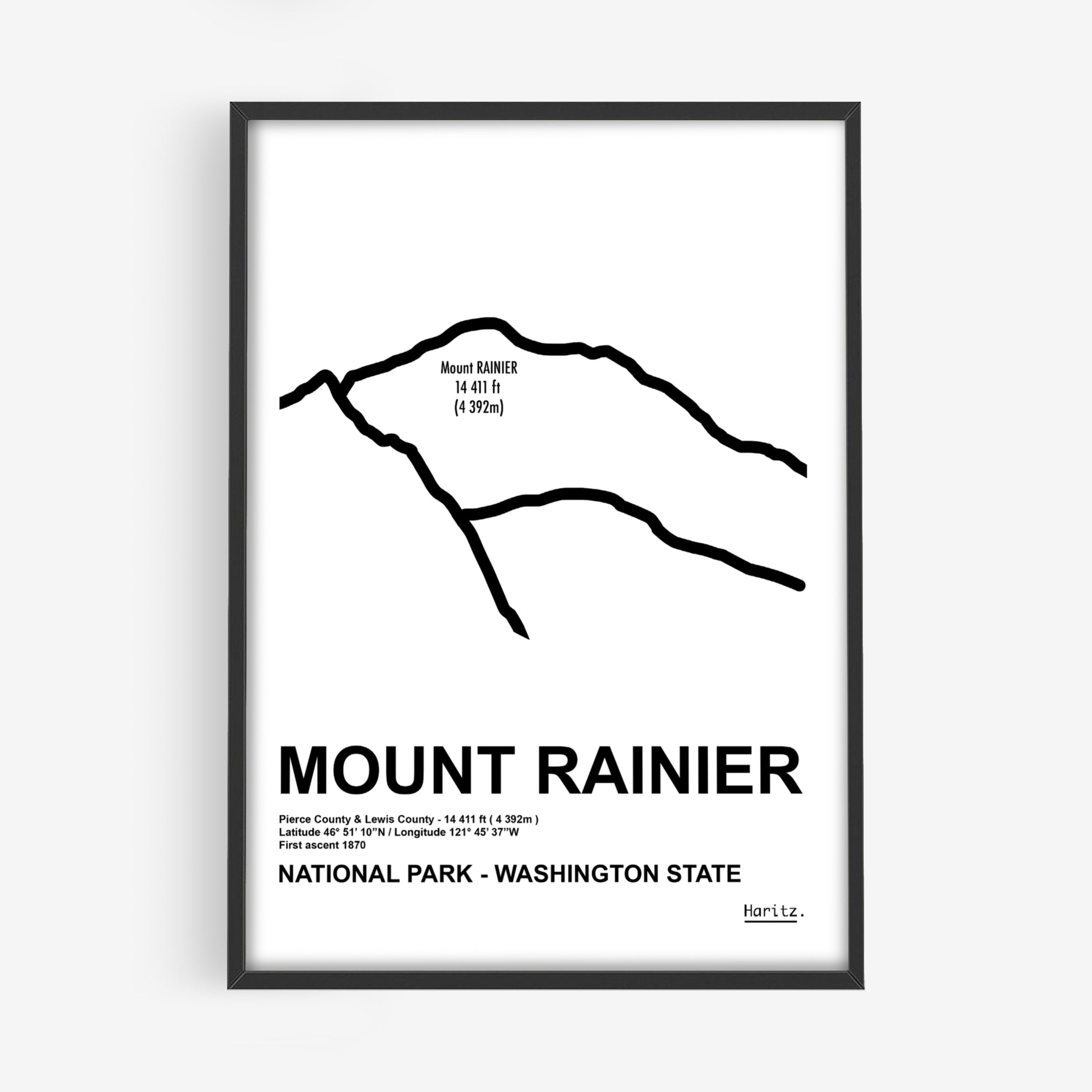 Affiche MOUNT RAINIER