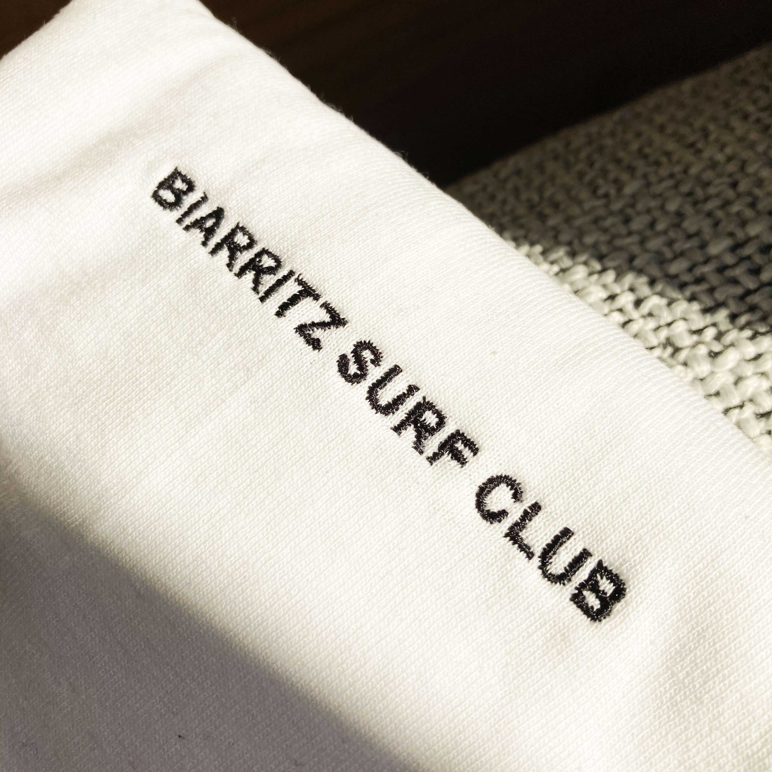 BIARRITZ SURF CLUB, T-Shirt brodé unisex