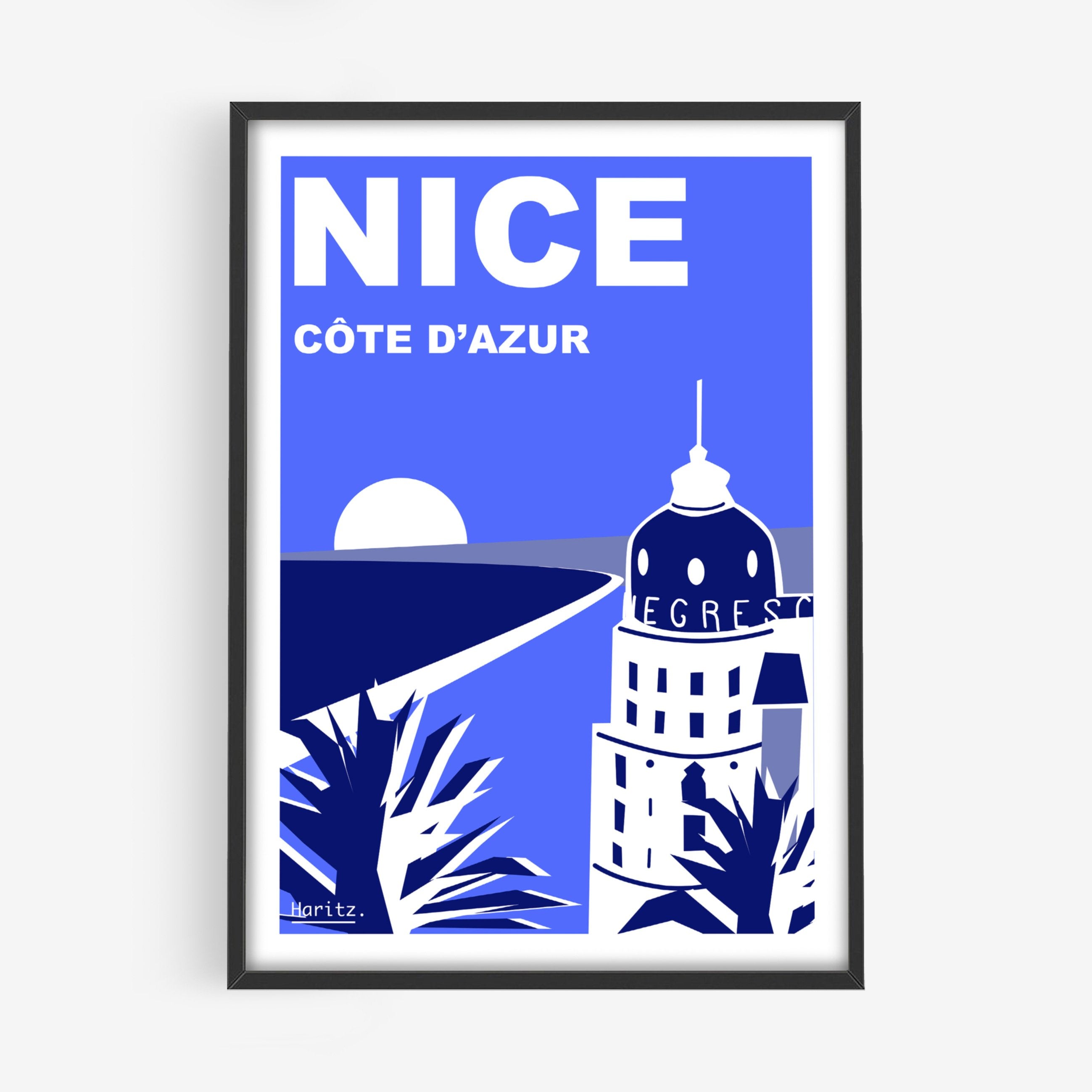 Affiche NICE Côte d'Azur