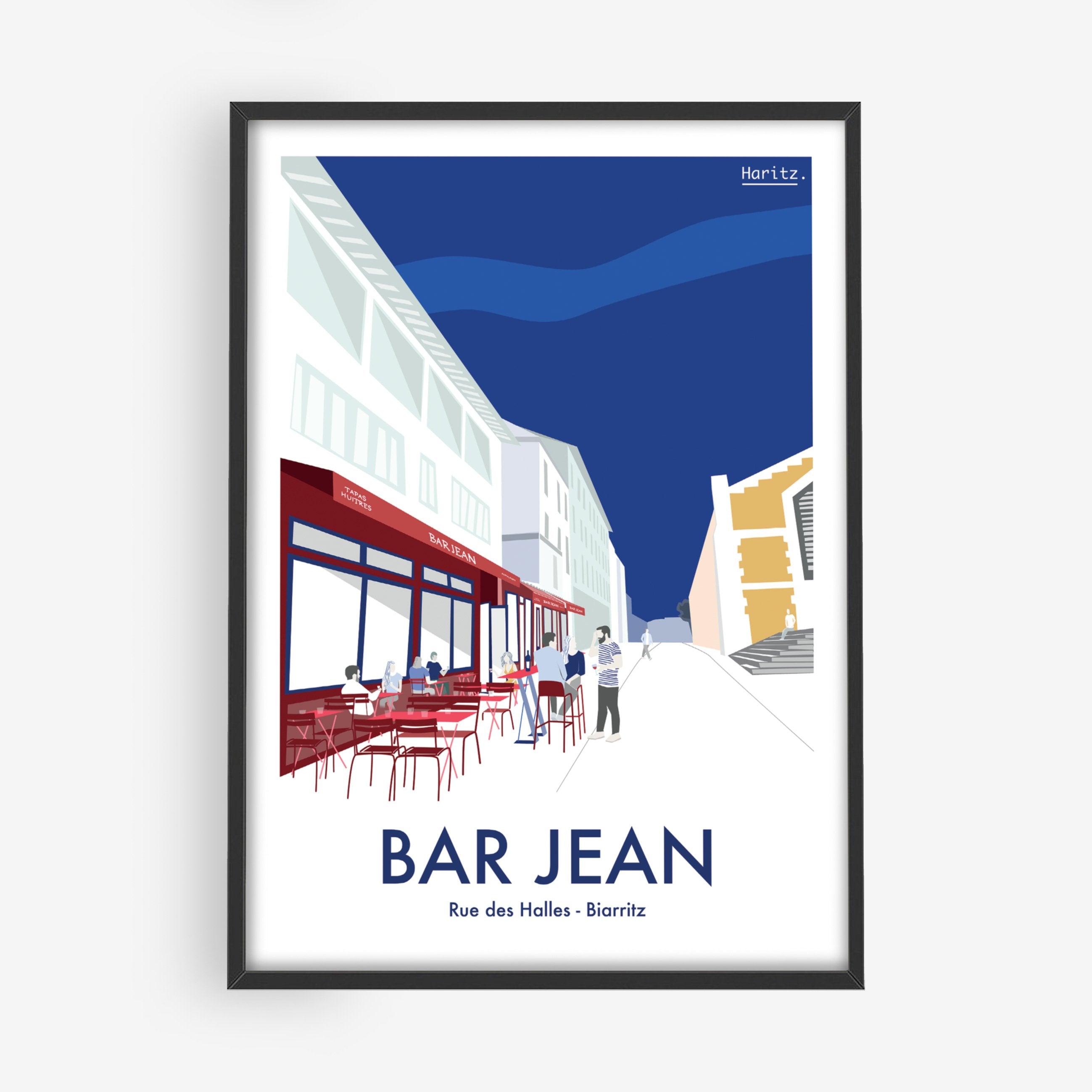 Affiche BAR JEAN, Biarritz