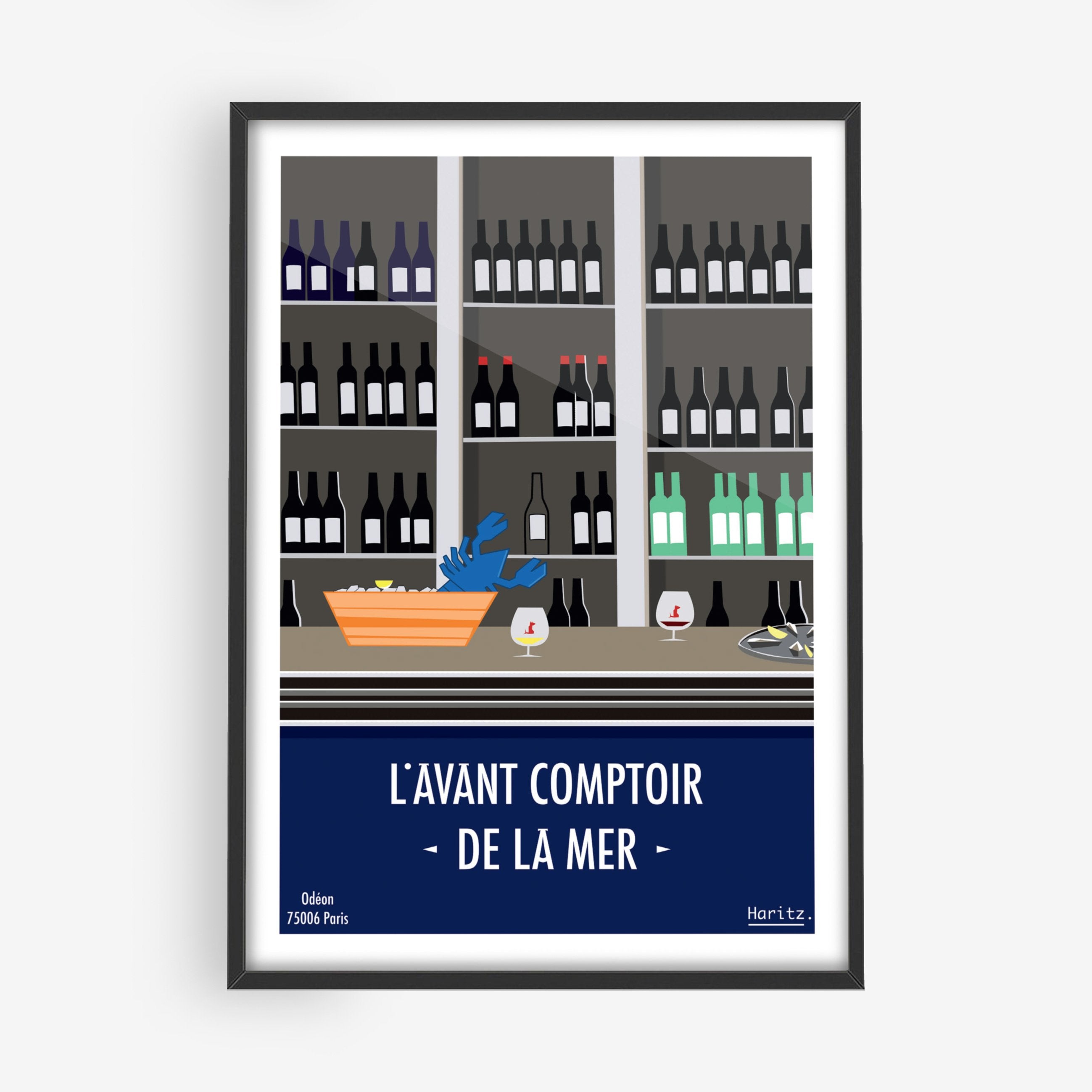 Affiche L'AVANT COMPTOIR DE LA MER Paris